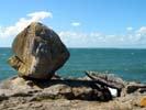Rocher sur la pointe de Tr&eacute;vignon. 
